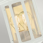 M8-2-MINI-WHITE Malaga Mini 1 Light Mini Wall Lantern - White