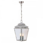 MANSION-HOUSE8-PN Mansion House 3 Light Chain Lantern Polished Nickel