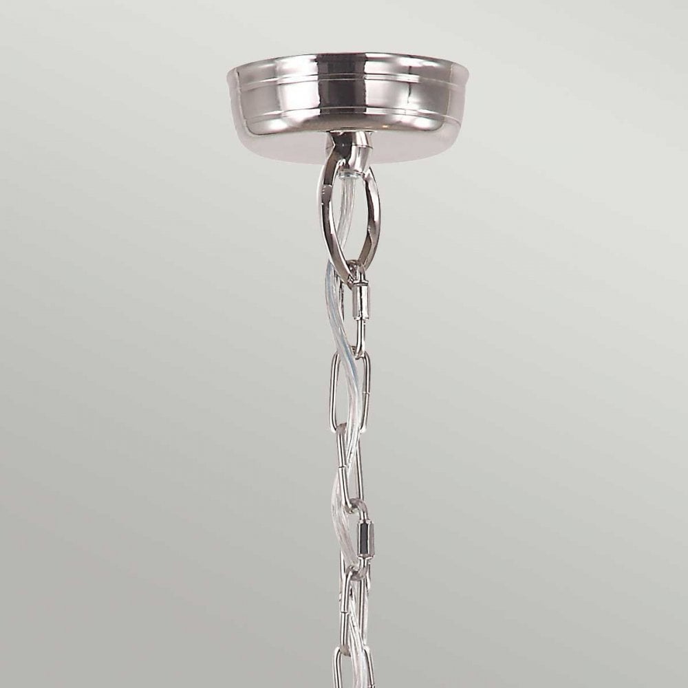 MANSION-HOUSE8-PN Mansion House 3 Light Chain Lantern Polished Nickel