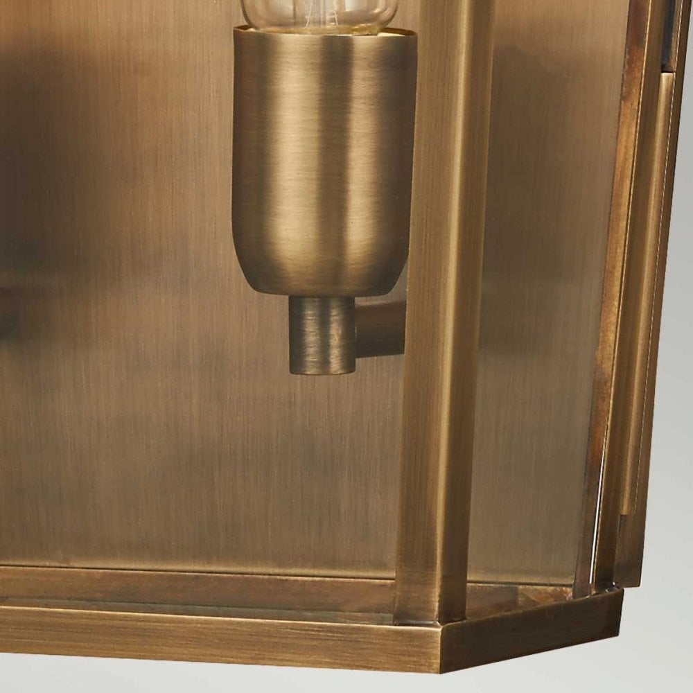 MANSION-HOUSE-L-BR Mansion House 1 Light Large Wall Lantern Aged Brass