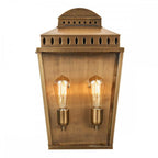 MANSION-HOUSE-L-BR Mansion House 1 Light Large Wall Lantern Aged Brass