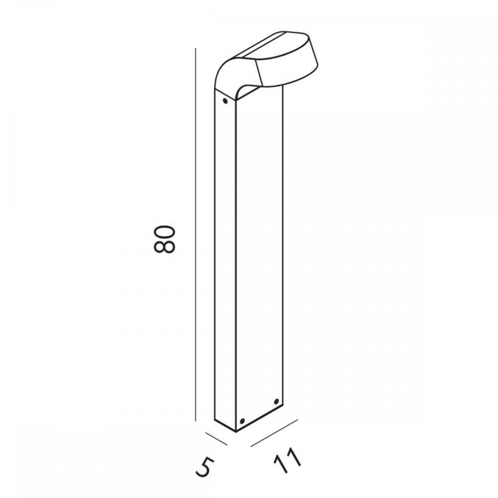 MOLDE-GRA Molde LED Bollard Graphite