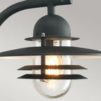 OS2-BLACK-C Oslo 1 Light Wall Lantern - Black