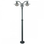 OS6-BLACK-C Oslo 2 Light Lamp Post - Black