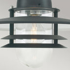 OS8-BLACK-C Oslo 1 Light Chain Lantern - Black