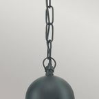 OS8-BLACK-C Oslo 1 Light Chain Lantern - Black