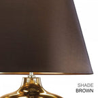 OTTOMAN-TL-IV Ottoman 1 Light Table Lamp - Ivory shade Bronze Metalic, Ivory Shade