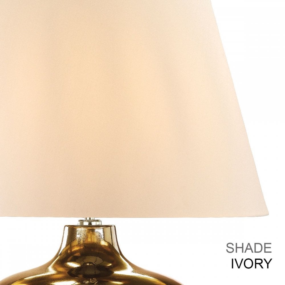 OTTOMAN-TL-IV Ottoman 1 Light Table Lamp - Ivory shade Bronze Metalic, Ivory Shade