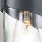 PORTO Porto 1 Light Wall Lantern Grey