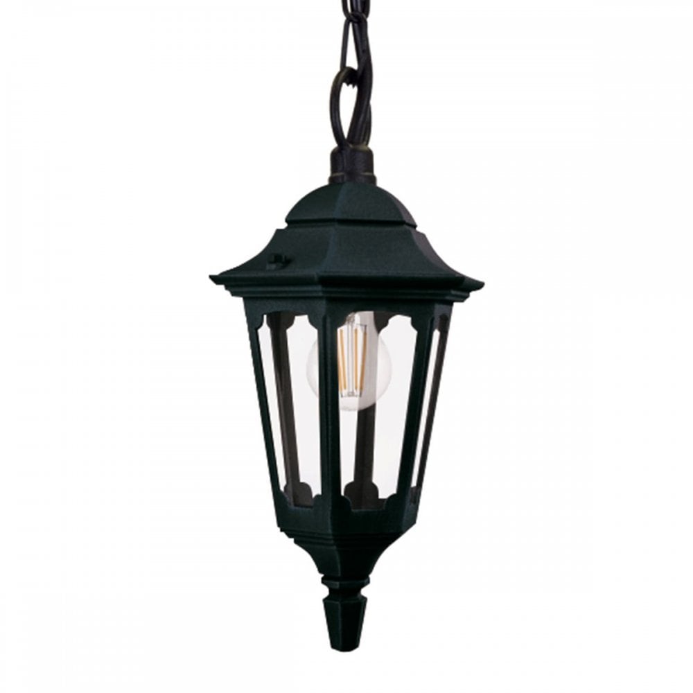 PR9-BLACK Parish 1 Light Chain Lantern Black