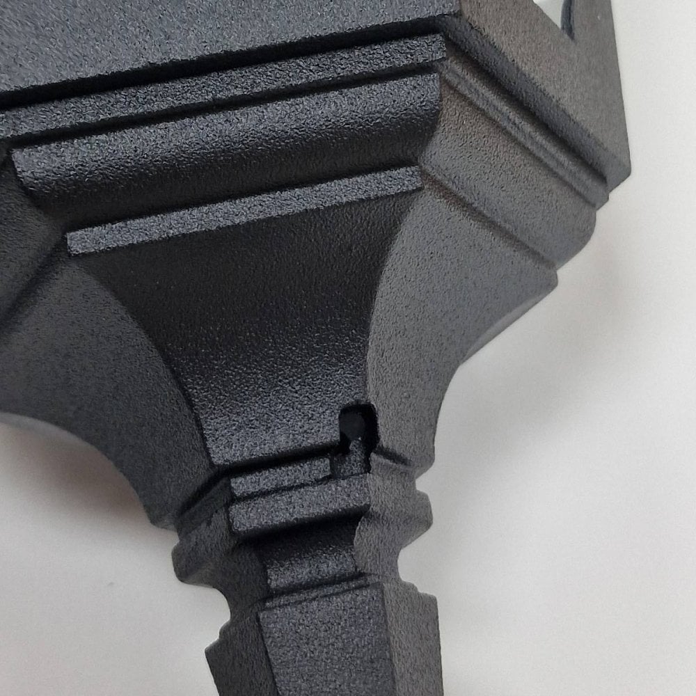 PR9-BLACK Parish 1 Light Chain Lantern Black