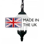 PR9-BLACK Parish 1 Light Chain Lantern Black