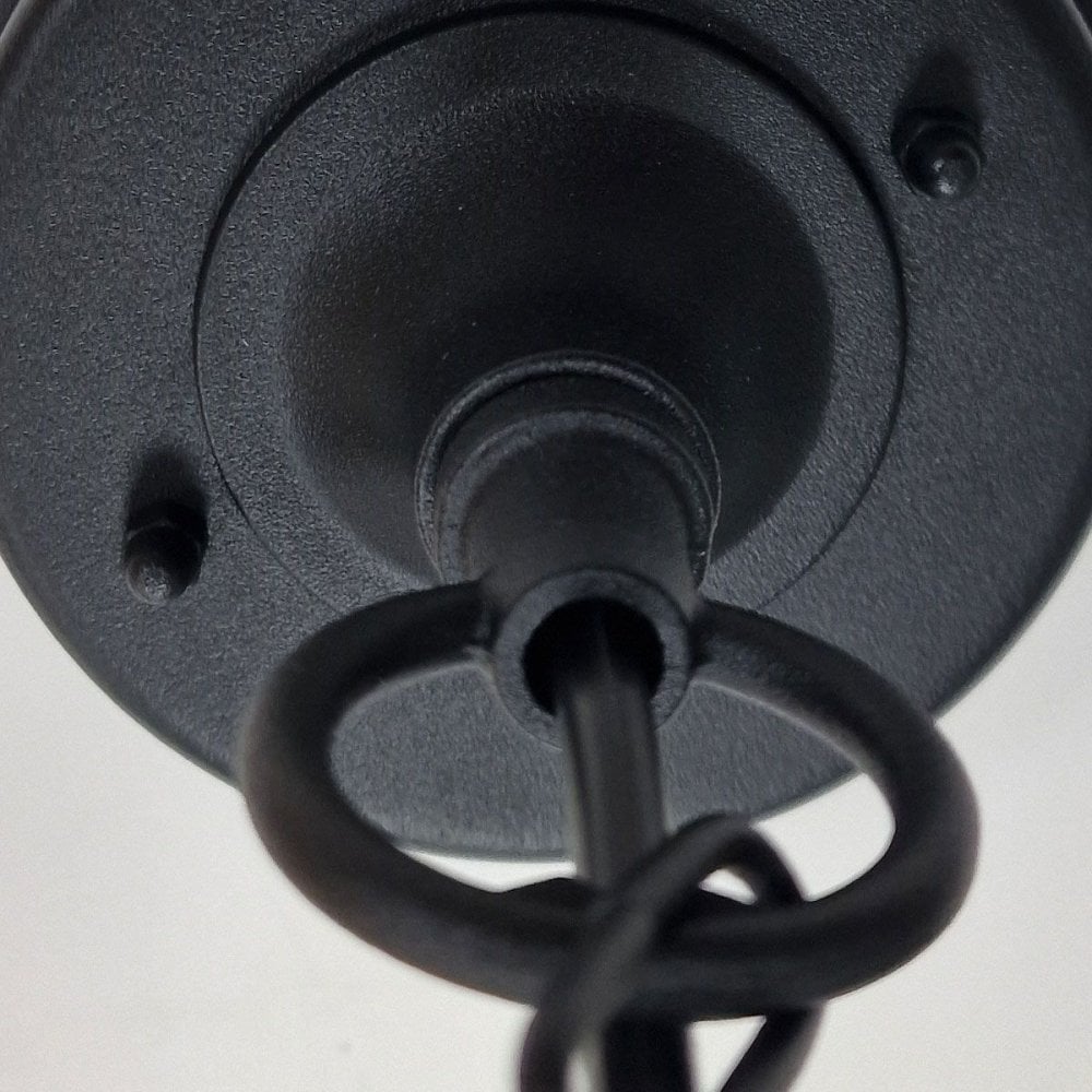 PR9-BLACK Parish 1 Light Chain Lantern Black