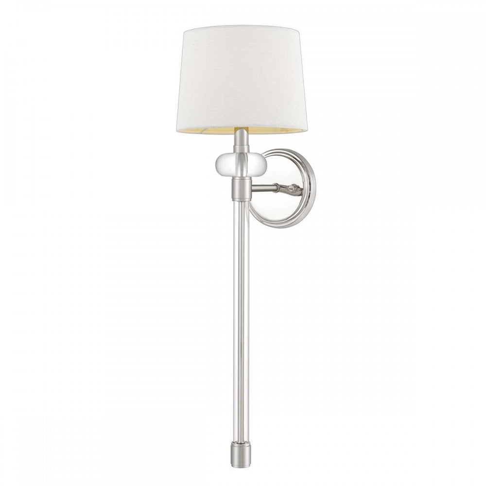 QZ-BARBOUR1-PN Barbour 1 Light Wall Light Polished Nickel