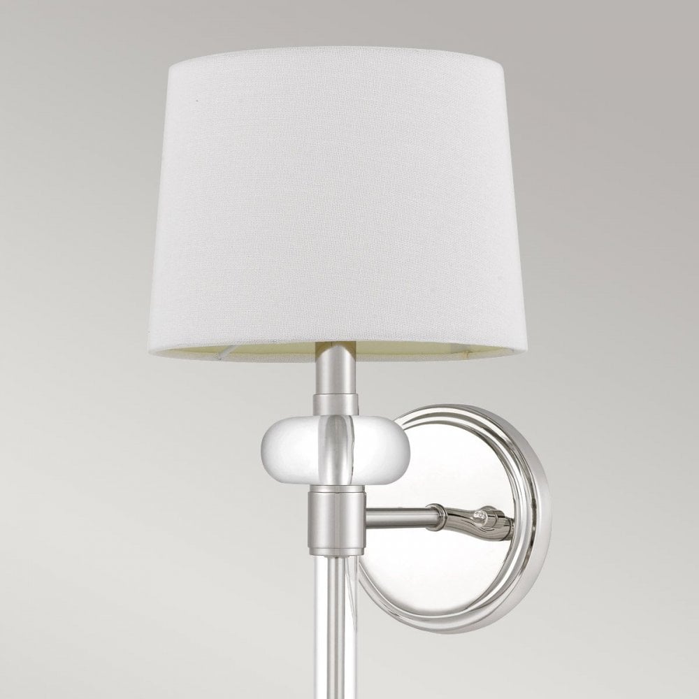QZ-BARBOUR1-PN Barbour 1 Light Wall Light Polished Nickel