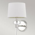 QZ-BARBOUR1-PN Barbour 1 Light Wall Light Polished Nickel