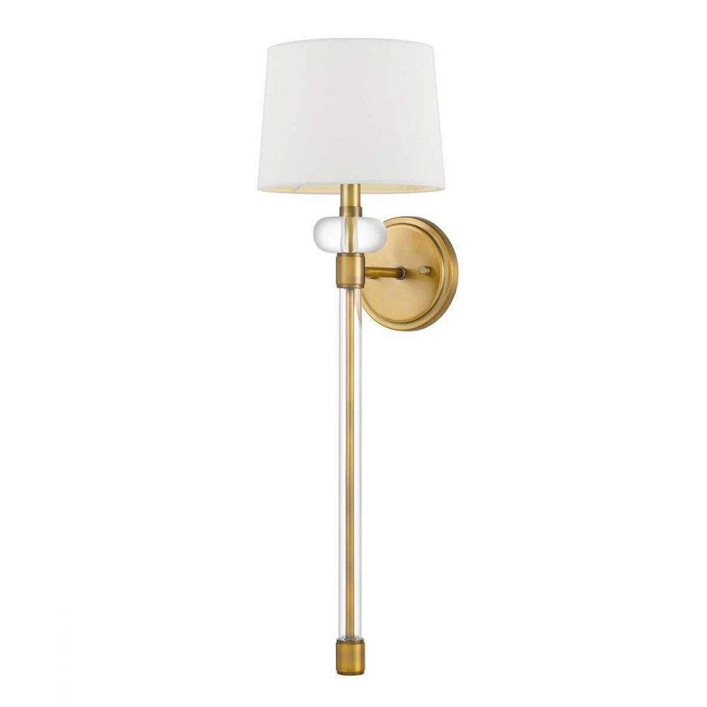 QZ-BARBOUR1-WS Barbour 1 Light Wall Light Weathered Brass