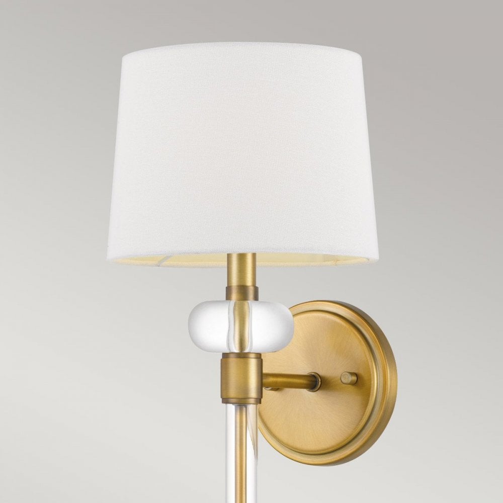 QZ-BARBOUR1-WS Barbour 1 Light Wall Light Weathered Brass