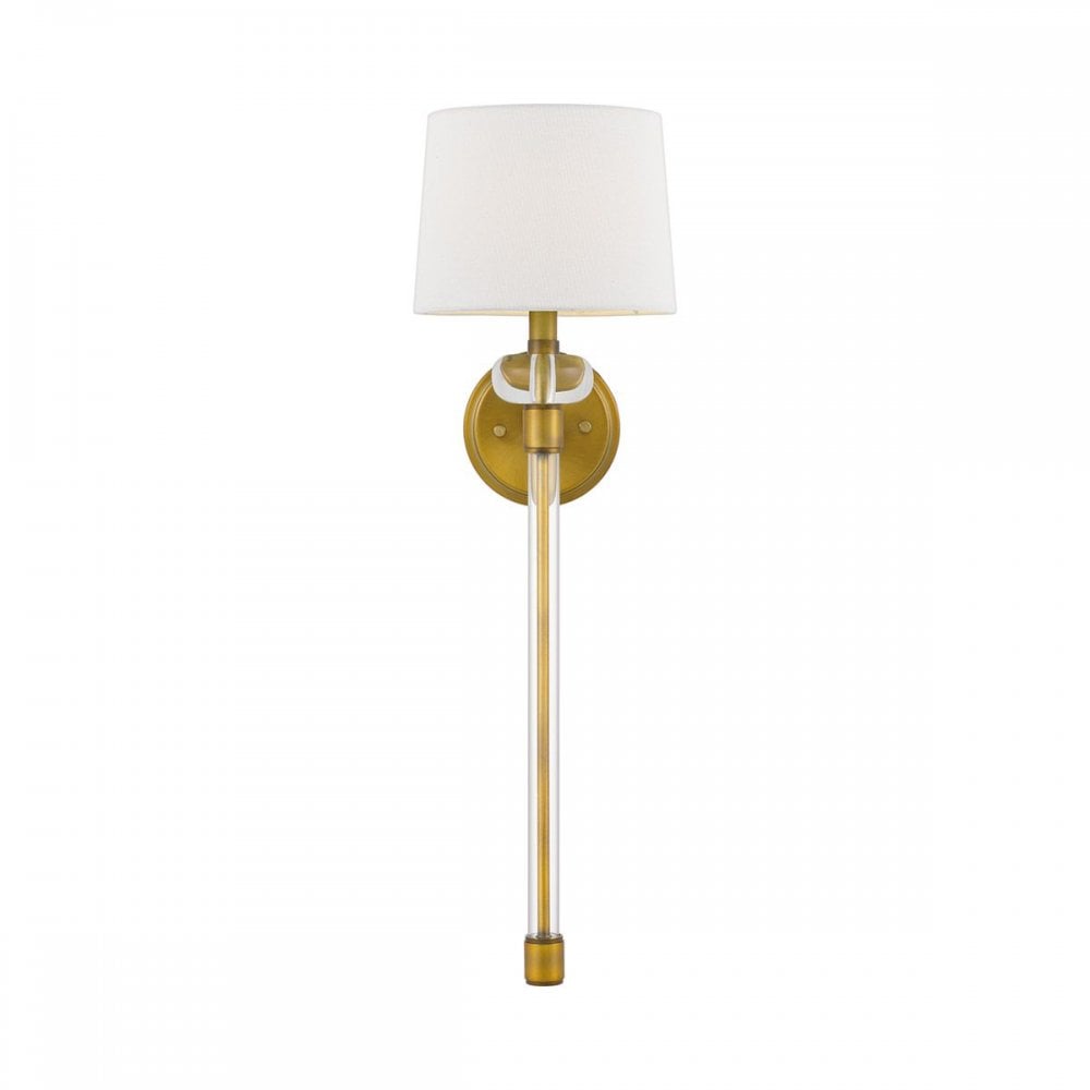 QZ-BARBOUR1-WS Barbour 1 Light Wall Light Weathered Brass