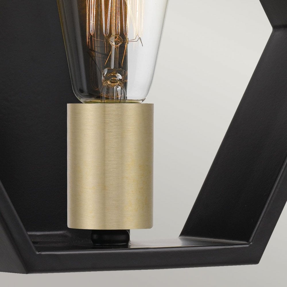 QZ-BISMARCK1-EK Bismarck 1 Light Wall Light Earth Black