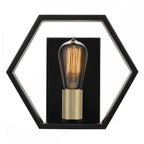 QZ-BISMARCK1-EK Bismarck 1 Light Wall Light Earth Black