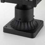 QZ-CEDAR-POINT3-M-BK Cedar Point 1 Light Pedestal Black