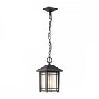 QZ-CEDAR-POINT8-M-BK Cedar Point 1 Light Chain Lantern Black