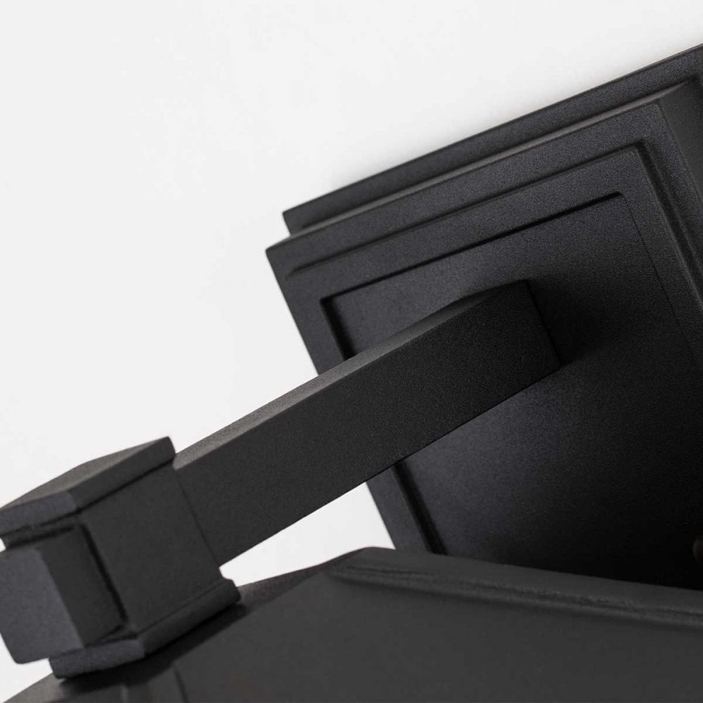 QZ-CEDAR-POINT-L-BK Cedar Point 1 Light Wall Lantern - Large Black