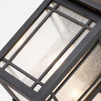 QZ-CEDAR-POINT-L-BK Cedar Point 1 Light Wall Lantern - Large Black