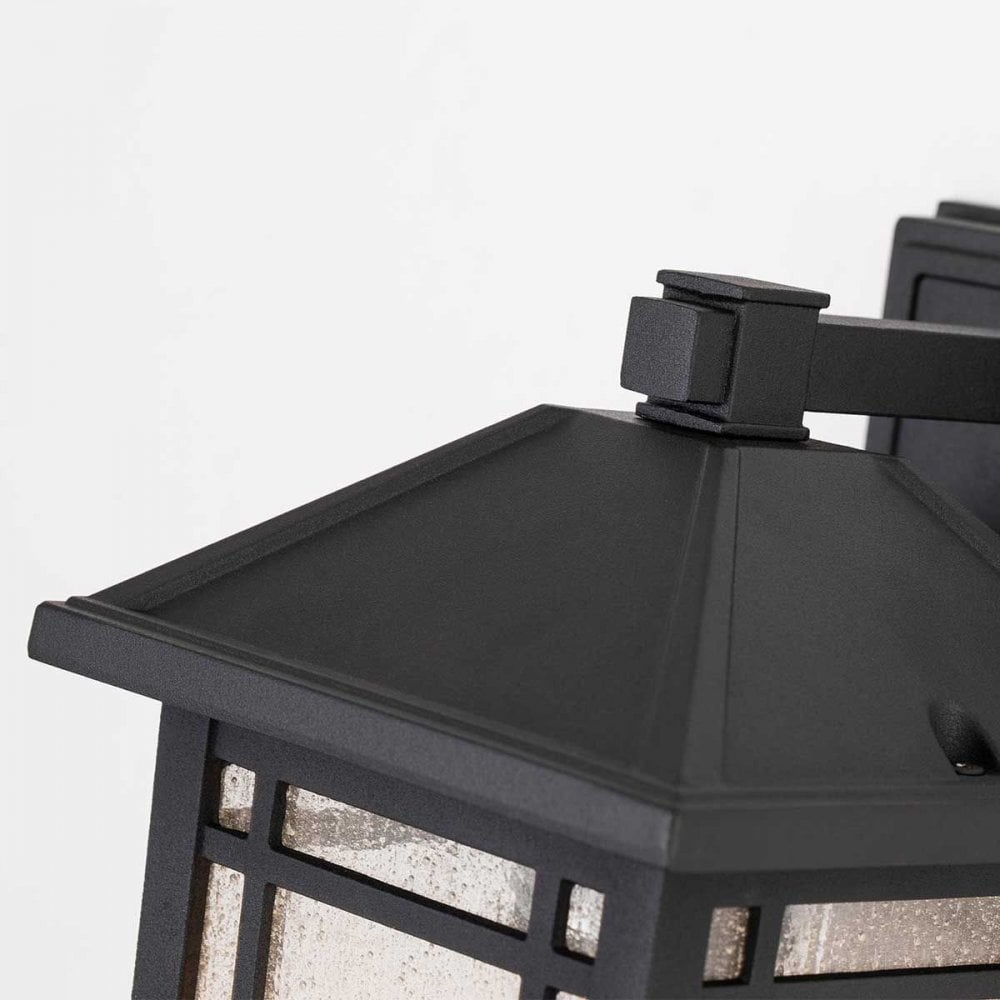 QZ-CEDAR-POINT-S-BK Cedar Point 1 Light Wall Lantern - Small Black