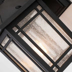 QZ-CEDAR-POINT-S-BK Cedar Point 1 Light Wall Lantern - Small Black