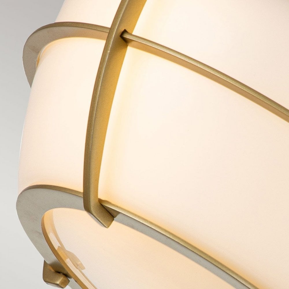 QZ-CHANCE-F-PNBR Chance 2 Light Flush Painted Natural Brass