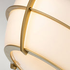 QZ-CHANCE-F-PNBR Chance 2 Light Flush Painted Natural Brass