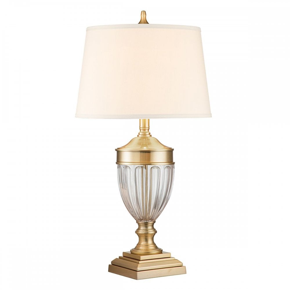QZ-DENNISON-BB Dennison 1 Light Table Lamp - Brushed Brass