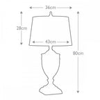 QZ-DENNISON-BB Dennison 1 Light Table Lamp - Brushed Brass