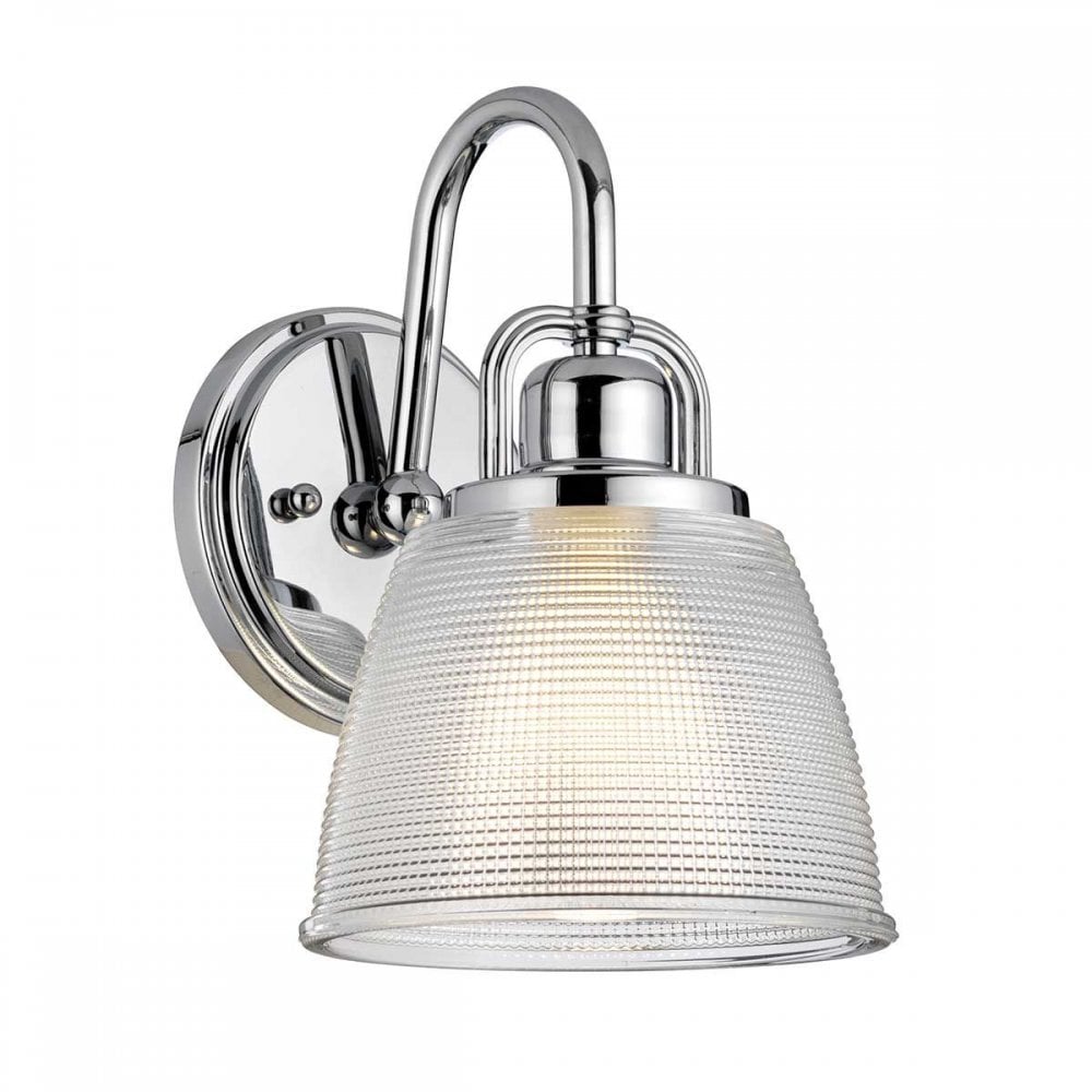 QZ-DUBLIN1-PC Dublin 1 Light Wall Light Polished Chrome