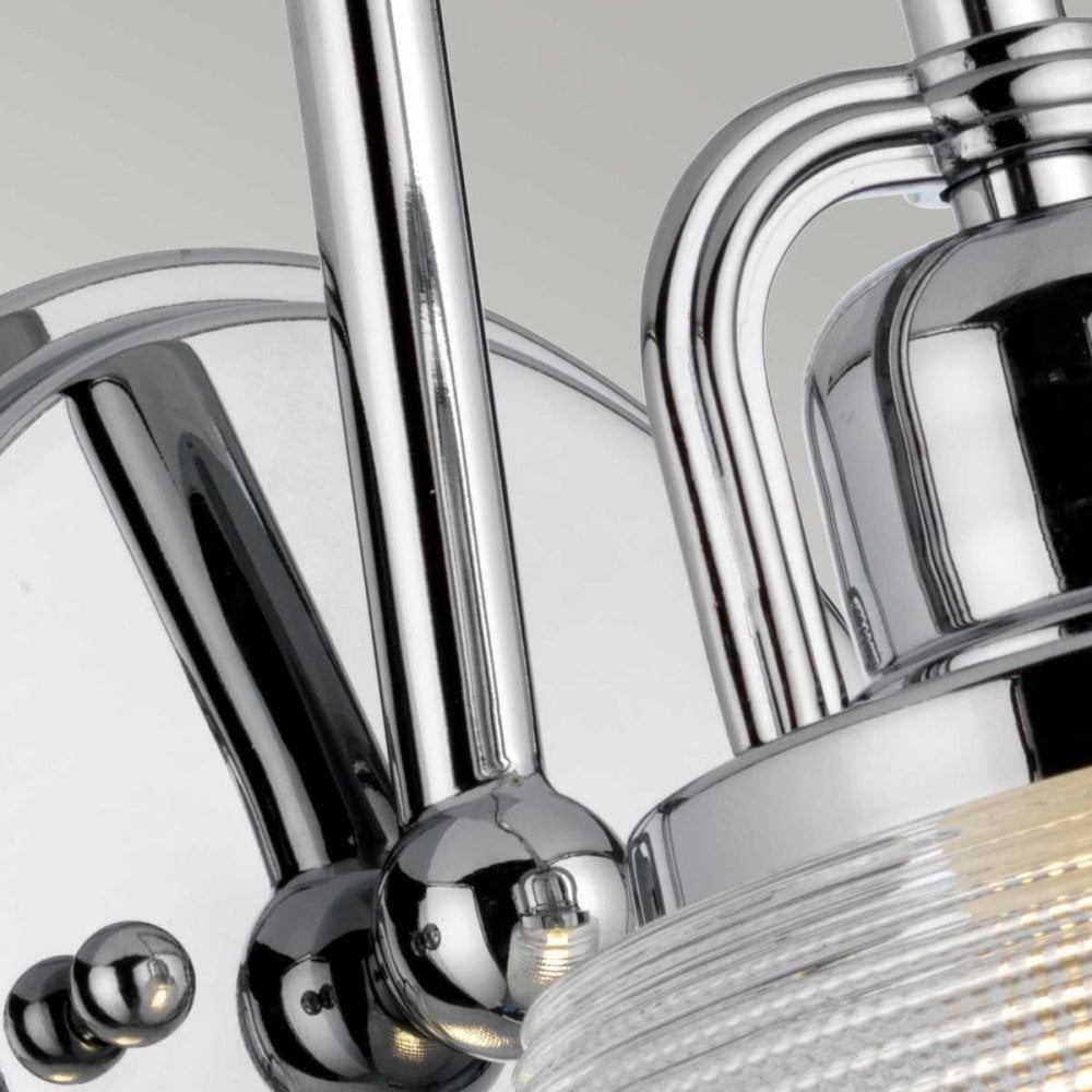 QZ-DUBLIN1-PC Dublin 1 Light Wall Light Polished Chrome