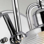 QZ-DUBLIN1-PC Dublin 1 Light Wall Light Polished Chrome