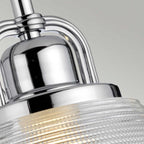 QZ-DUBLIN1-PC Dublin 1 Light Wall Light Polished Chrome