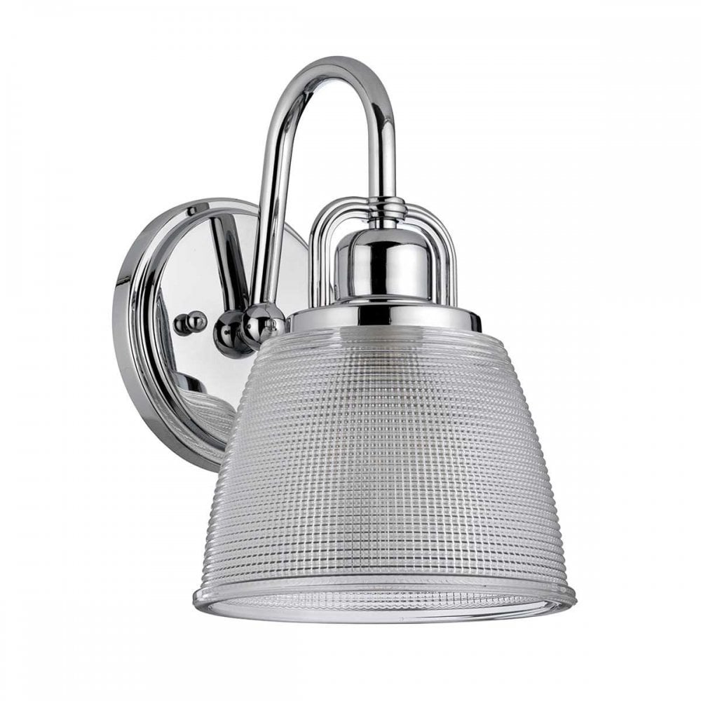 QZ-DUBLIN1-PC Dublin 1 Light Wall Light Polished Chrome