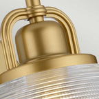 QZ-DUBLIN1-PNBR Dublin 1 Light Wall Light Painted Natural Brass