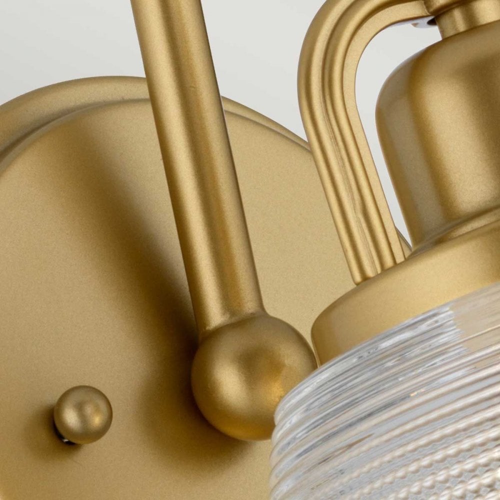 QZ-DUBLIN1-PNBR Dublin 1 Light Wall Light Painted Natural Brass