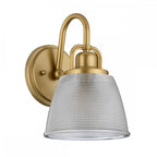 QZ-DUBLIN1-PNBR Dublin 1 Light Wall Light Painted Natural Brass