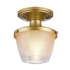 QZ-DUBLIN-SF-PNBR Dublin 1 Light Semi-Flush Painted Natural Brass