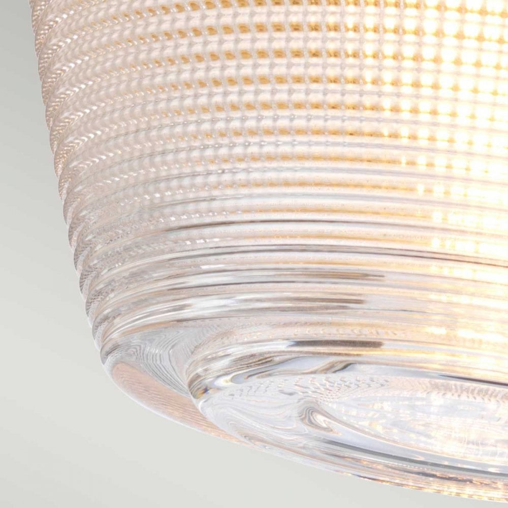 QZ-DUBLIN-SF-PNBR Dublin 1 Light Semi-Flush Painted Natural Brass