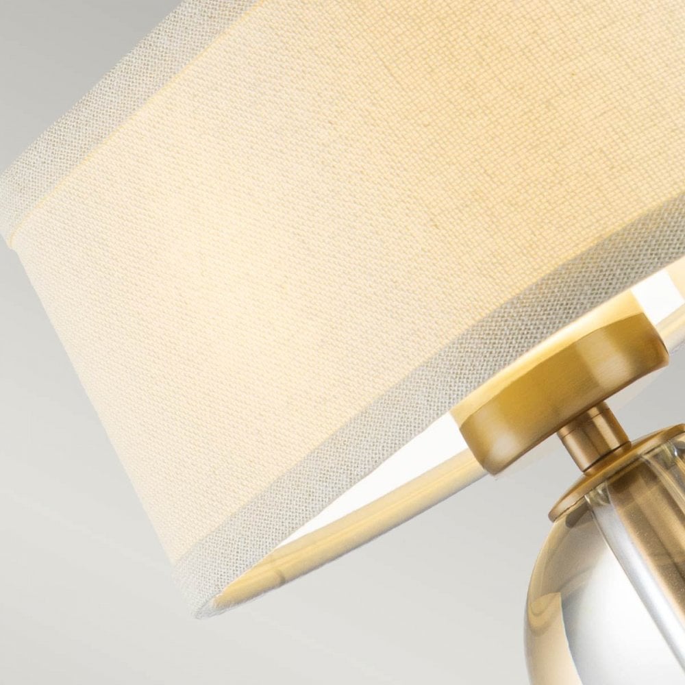 QZ-GOTHAM1-BB Gotham 1 Light Wall Light Brushed Brass