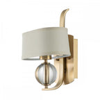 QZ-GOTHAM1-BB Gotham 1 Light Wall Light Brushed Brass