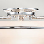 QZ-GRIFFIN-F-PC Griffin 3 Light Flush Polished Chrome