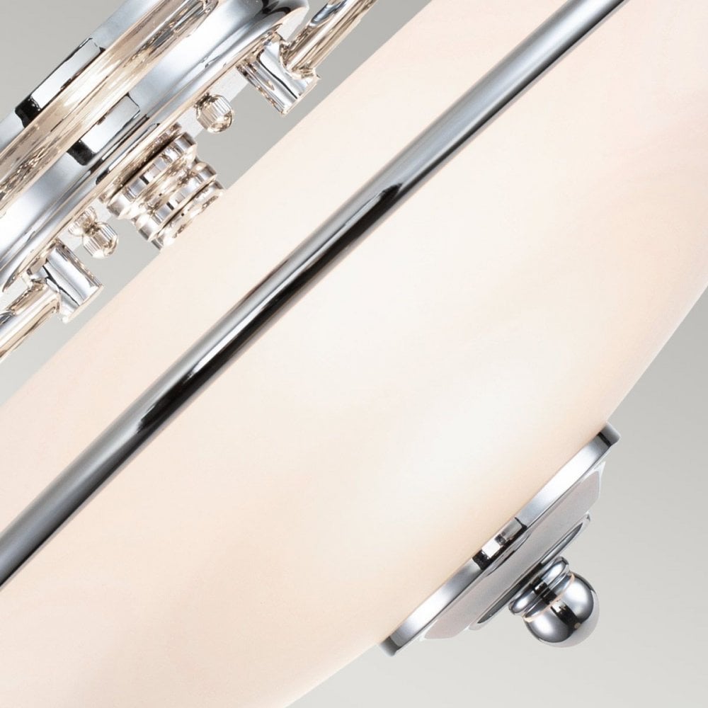 QZ-GRIFFIN-F-PC Griffin 3 Light Flush Polished Chrome