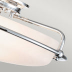 QZ-GRIFFIN-F-PC Griffin 3 Light Flush Polished Chrome